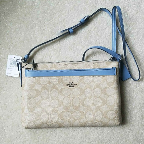 coach crossbody with popup pouch - Picture 1 of 5
